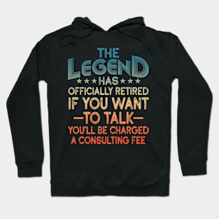 Retired Art For Men Women Retiree Retired Retirement Hoodie